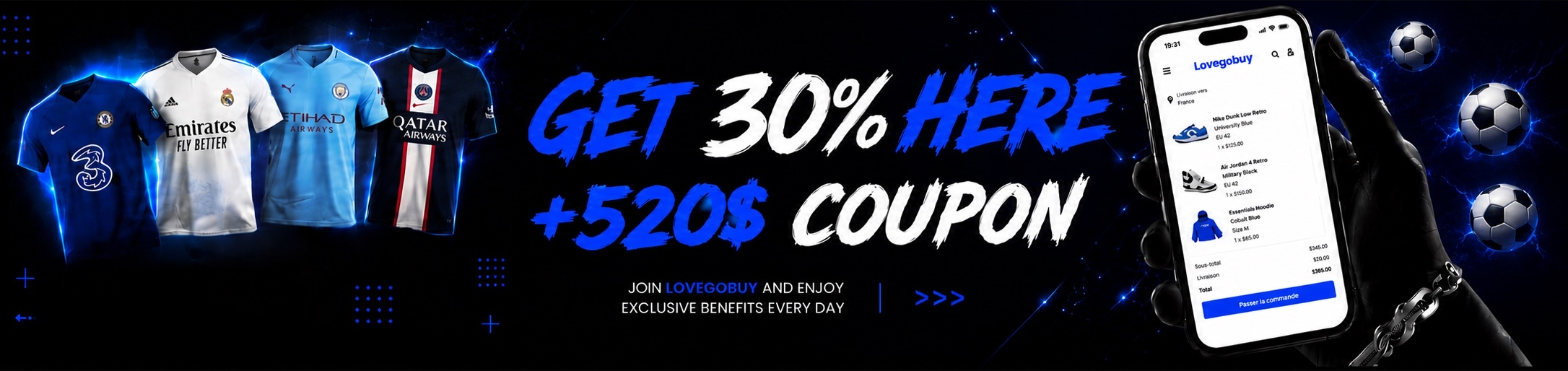 30% + 520$ coupon